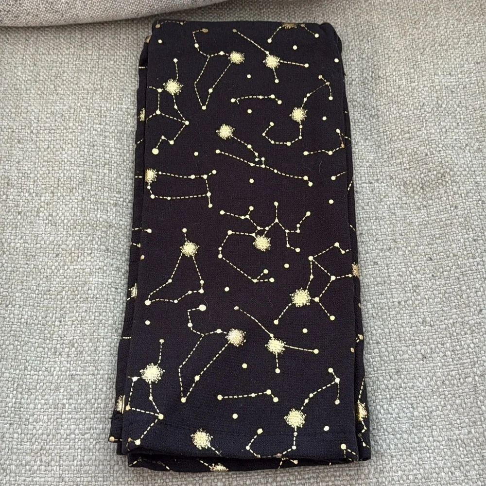 Isaac Mizrahi Celestial Gothic Kitchen Scarf Towel Set 2pc NWOT